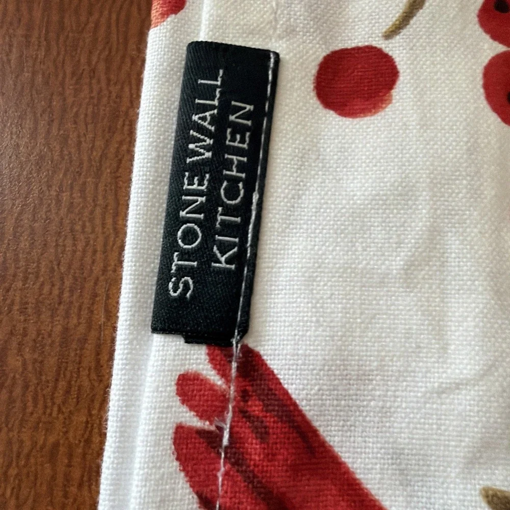 Stonewall Kitchen Tea Towel Cardinal 100% Cotton 18